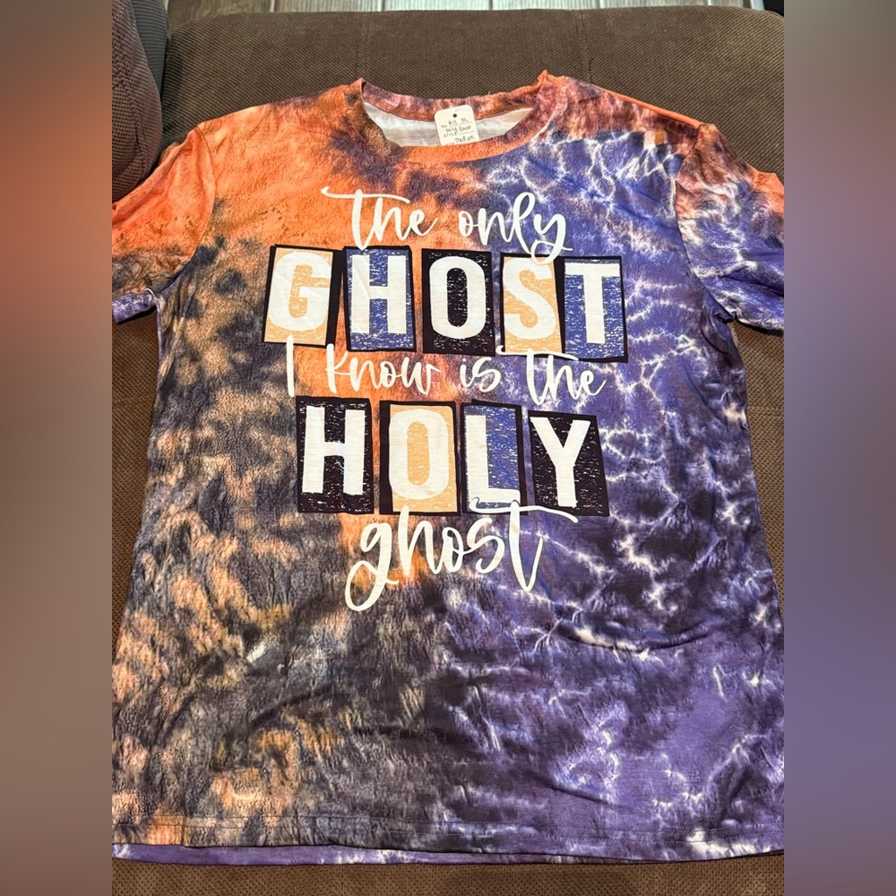 Tie-Dye Kids Shirt with Inspirational Print